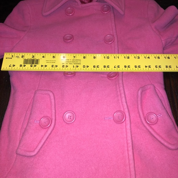 Express Cashmere Blend Pink Pea Coat - Picture 8 of 8